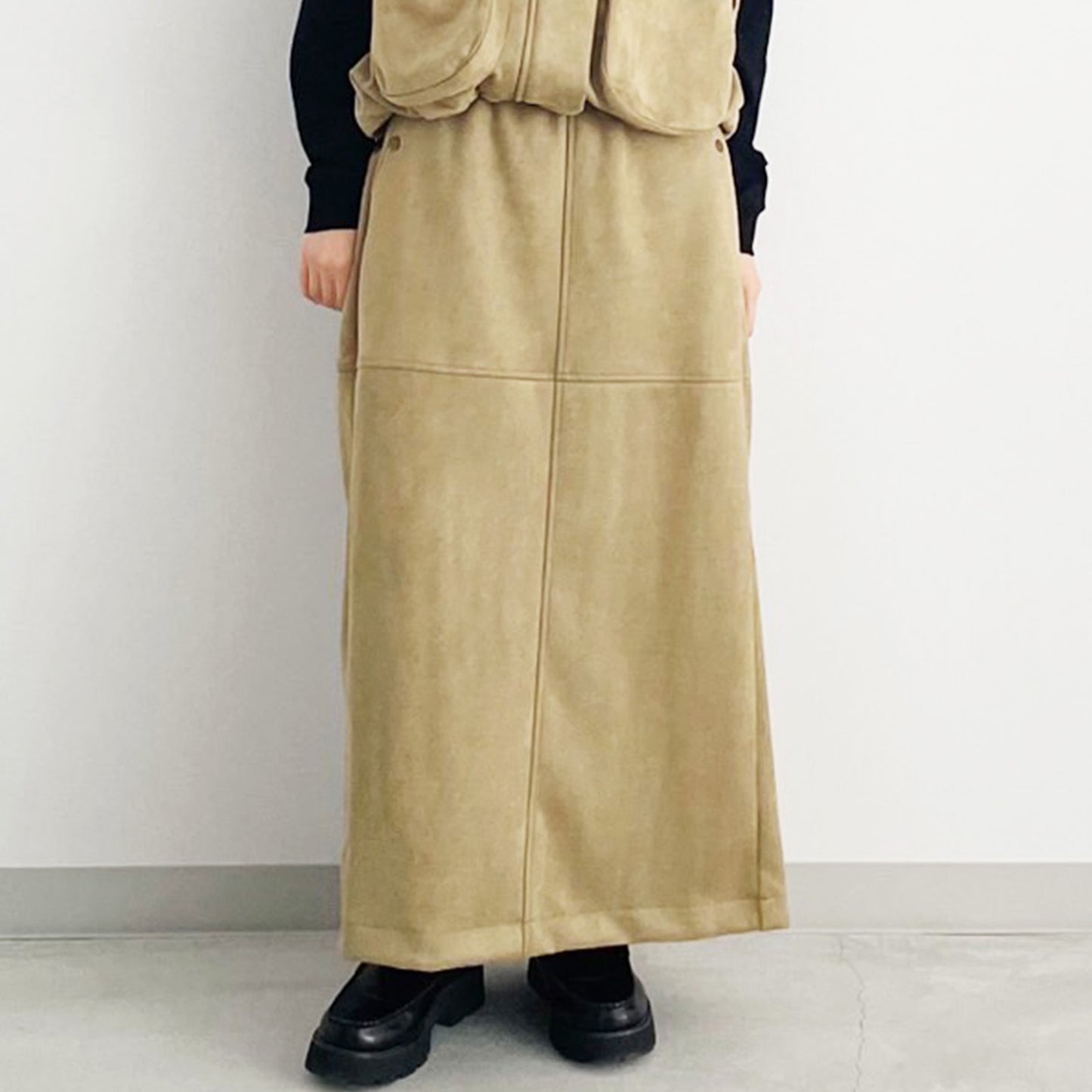 【organic】イージーロングスカート