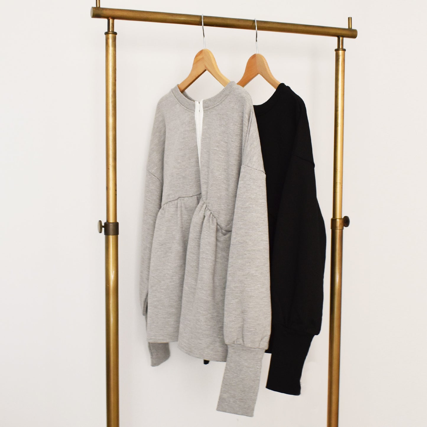 【gleam】2WAYホック開きペプラムカーディガン