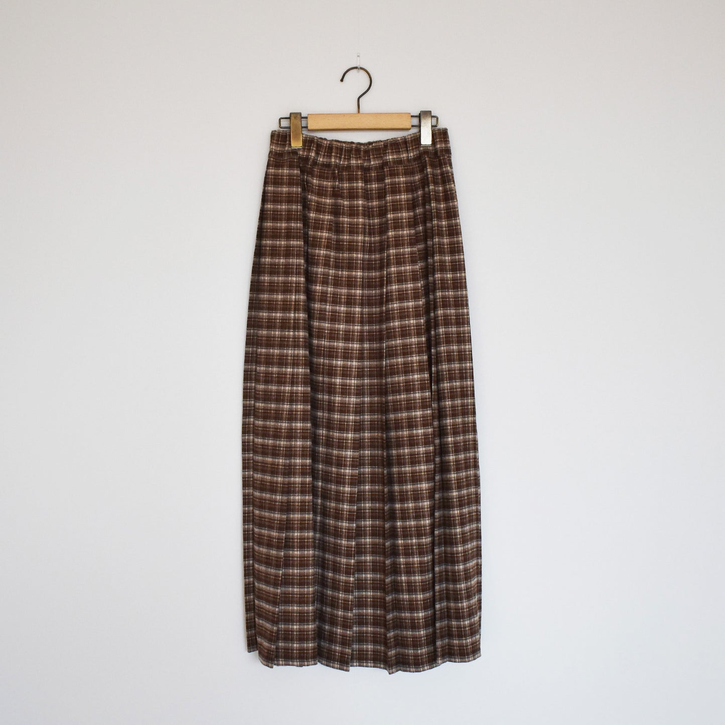 【tee-up】先染めチェックプリーツスカート