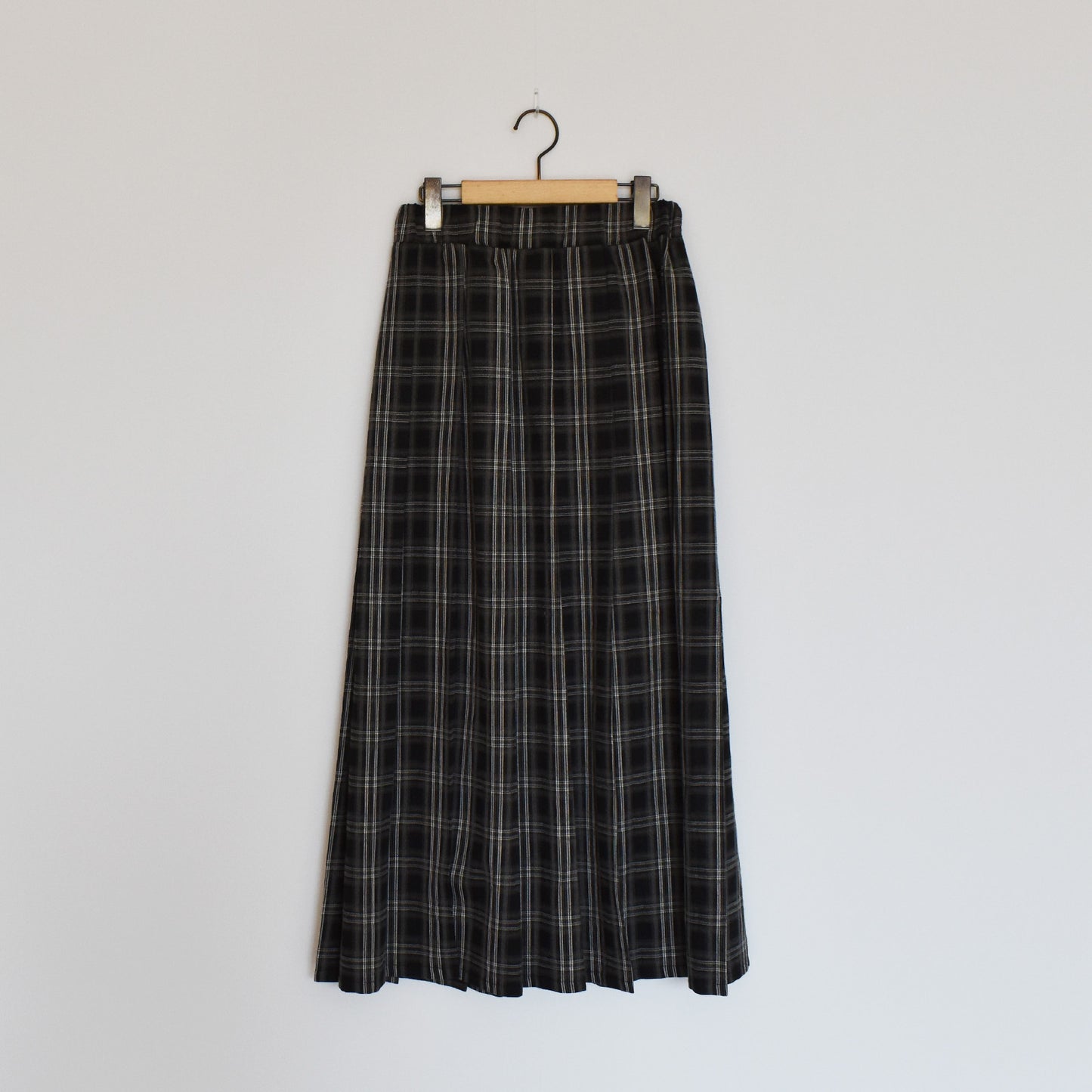 【tee-up】オンブレチェックプリーツスカート