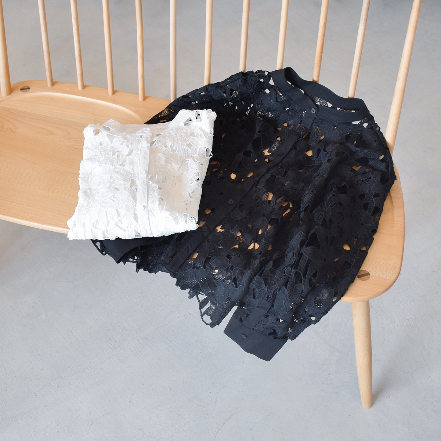 【Tee-up】ケミカルレースショートジャケット