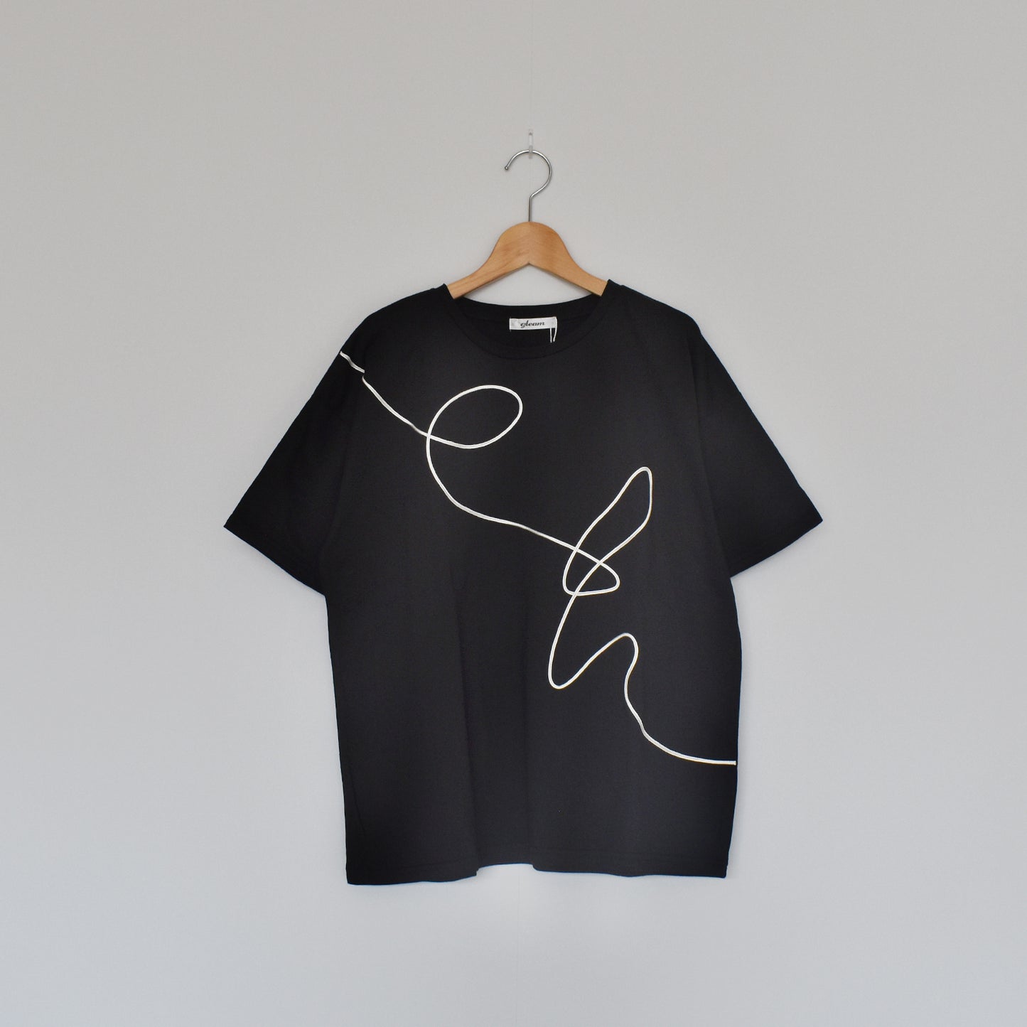 【gleam】アートコード刺繍ルーズT