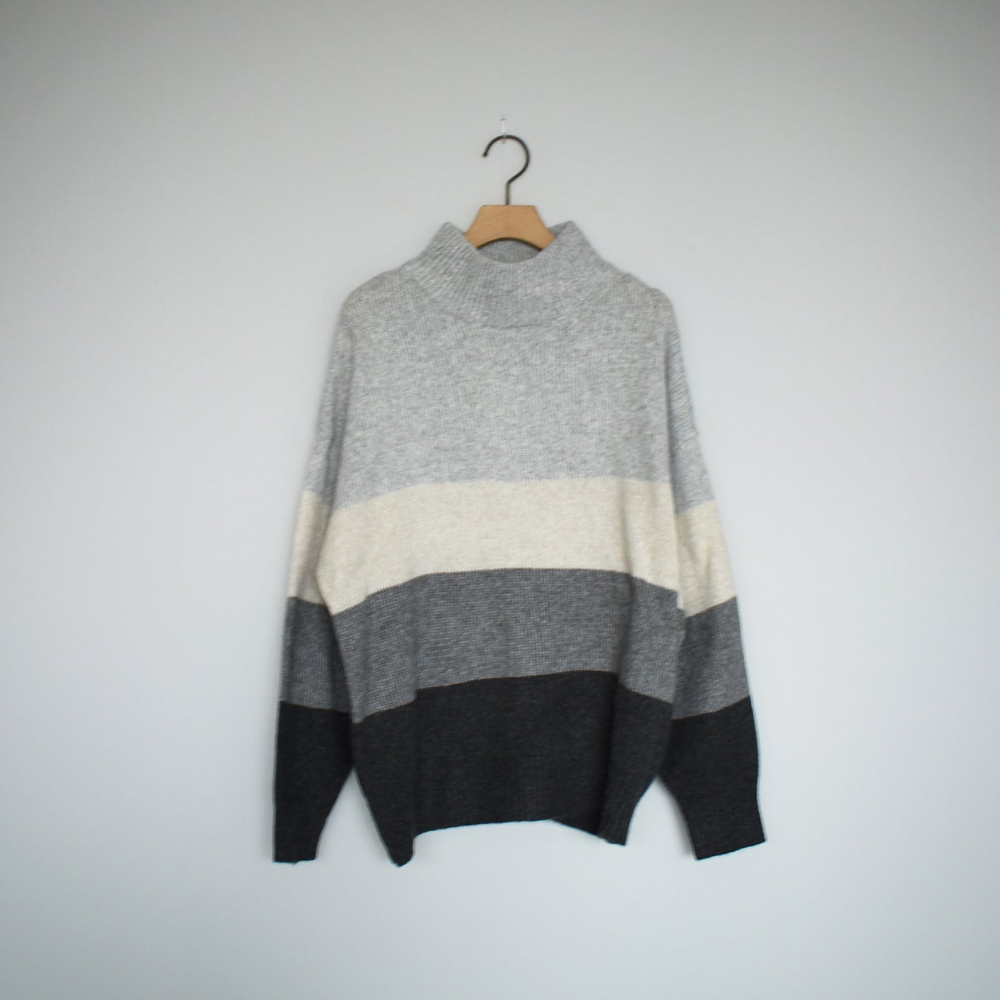 メランジボーダープルオーバー