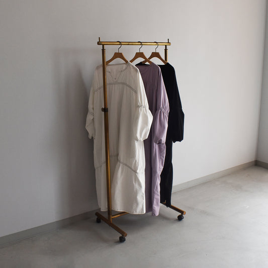 【Cotopone】コットンリネンギャザーワンピース