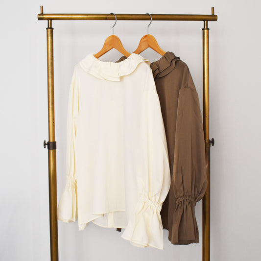 【Zampa】フリルカラーブラウス