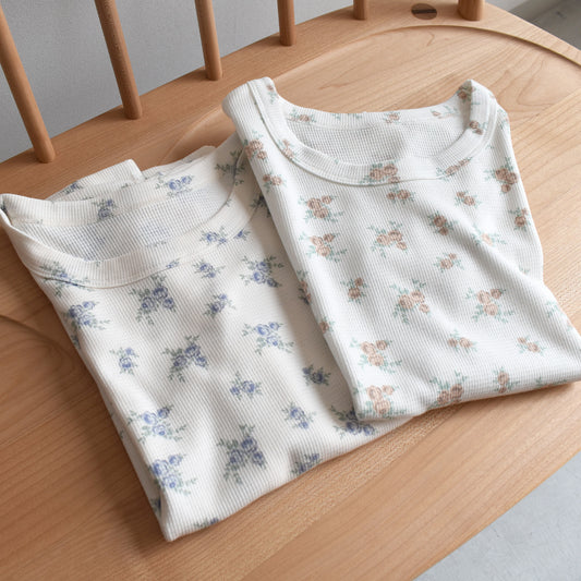 【gleam】小花柄サーマルコンパクトT