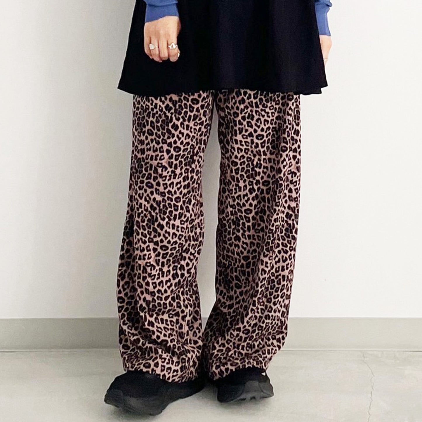 【ZampaStyle】裾ドロストイージーワイドパンツ