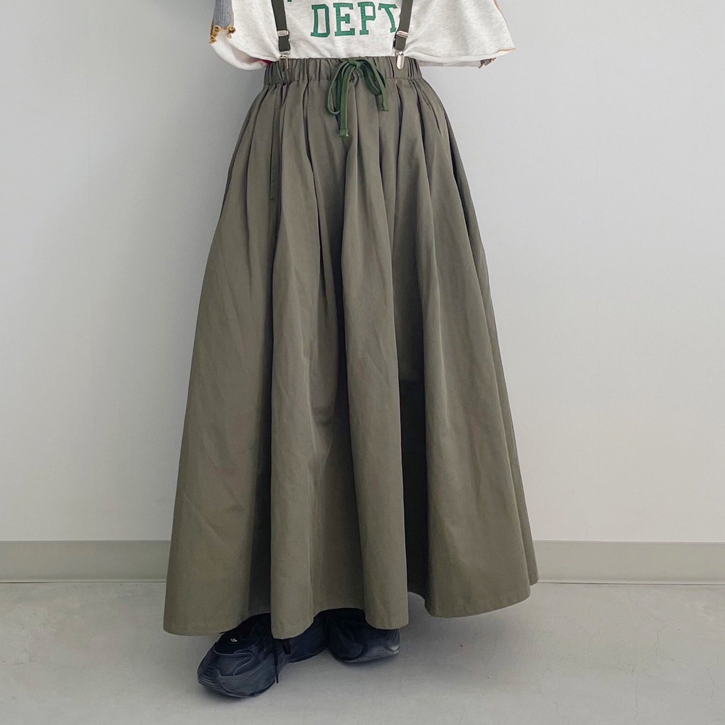 【cotopone】TCツイルボリュームフレアスカート