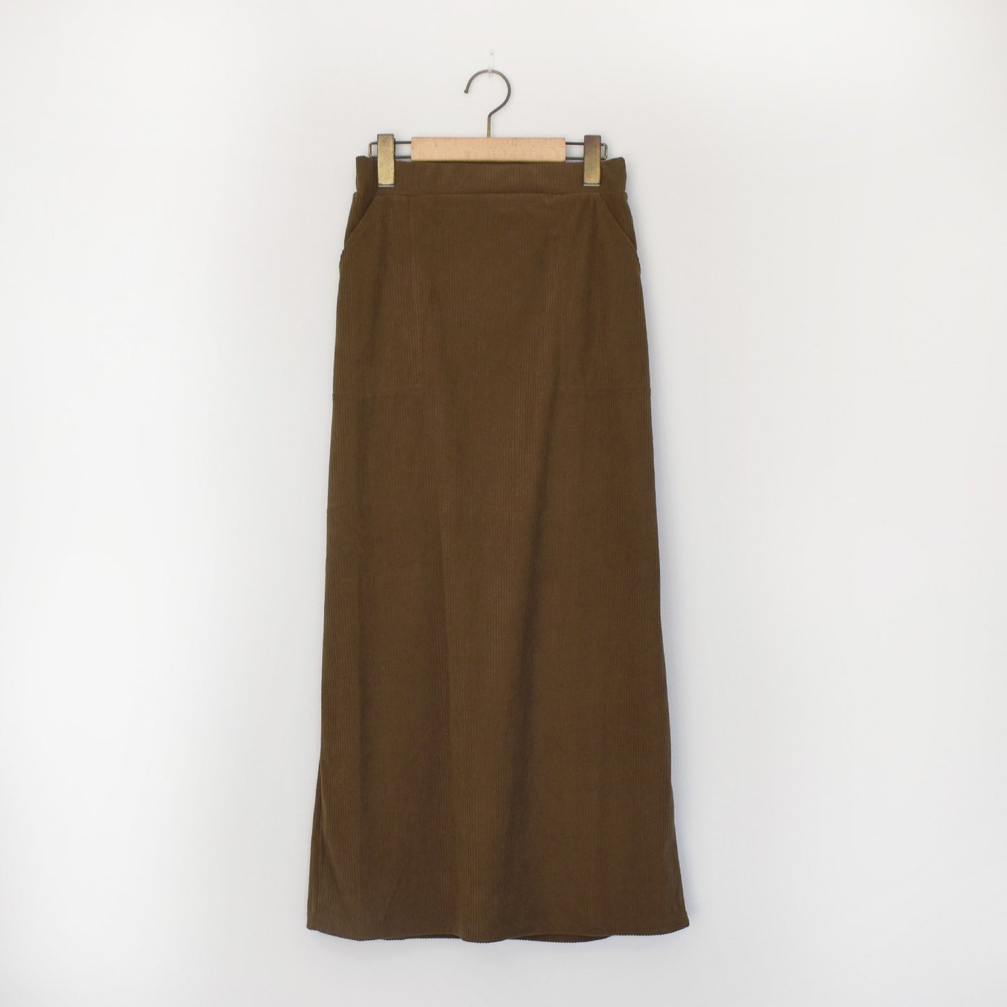 BLUCIELO カットコーデュロイベイカースカート