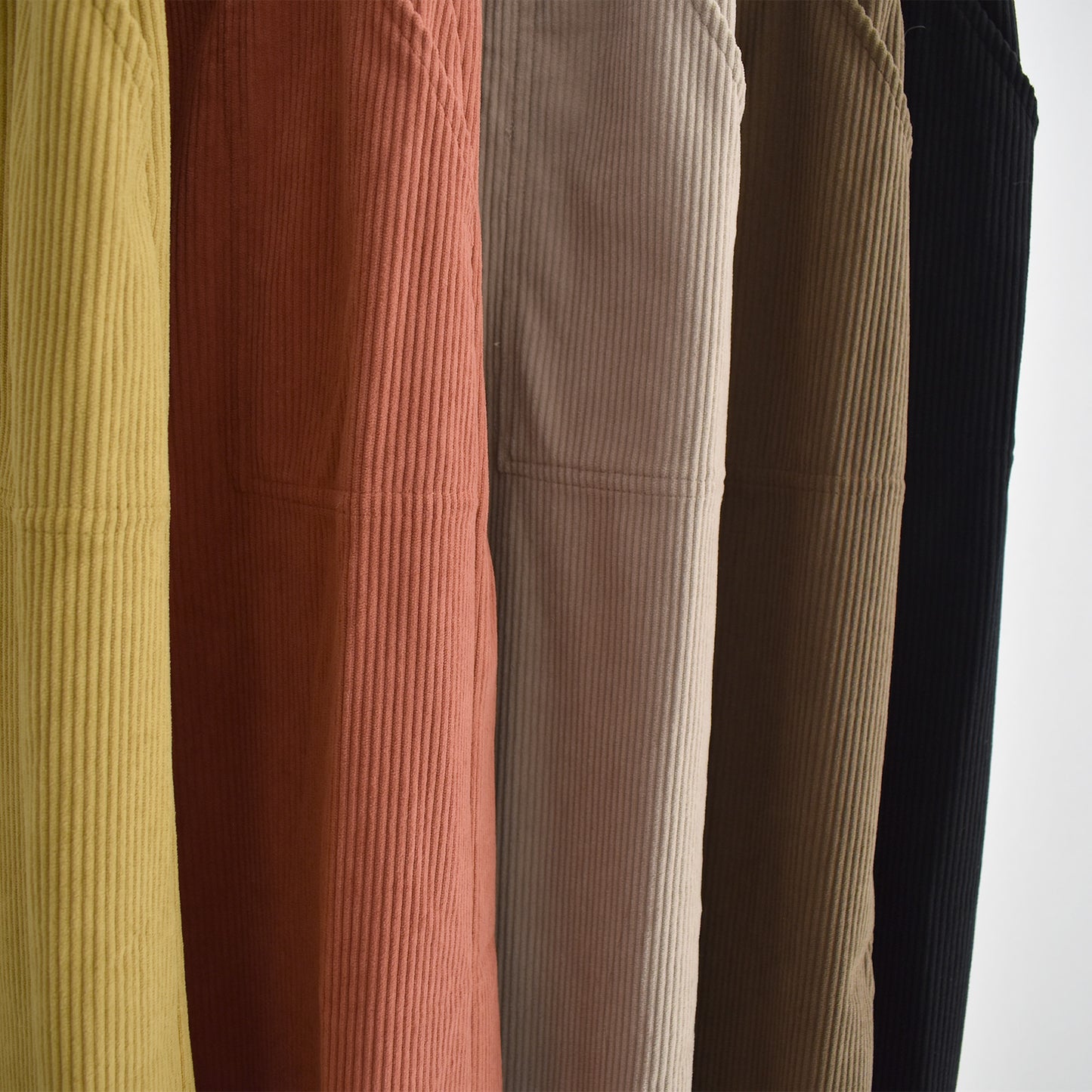 BLUCIELO カットコーデュロイベイカースカート