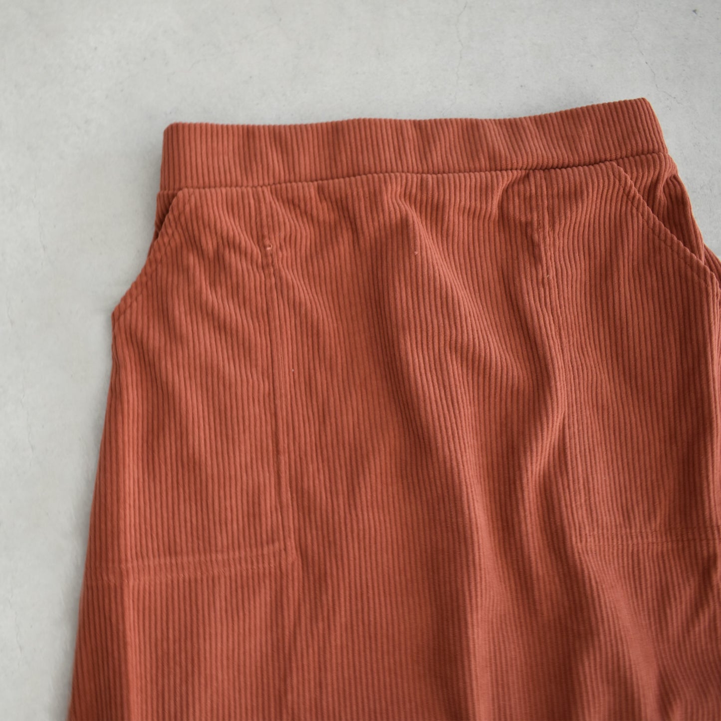 BLUCIELO カットコーデュロイベイカースカート