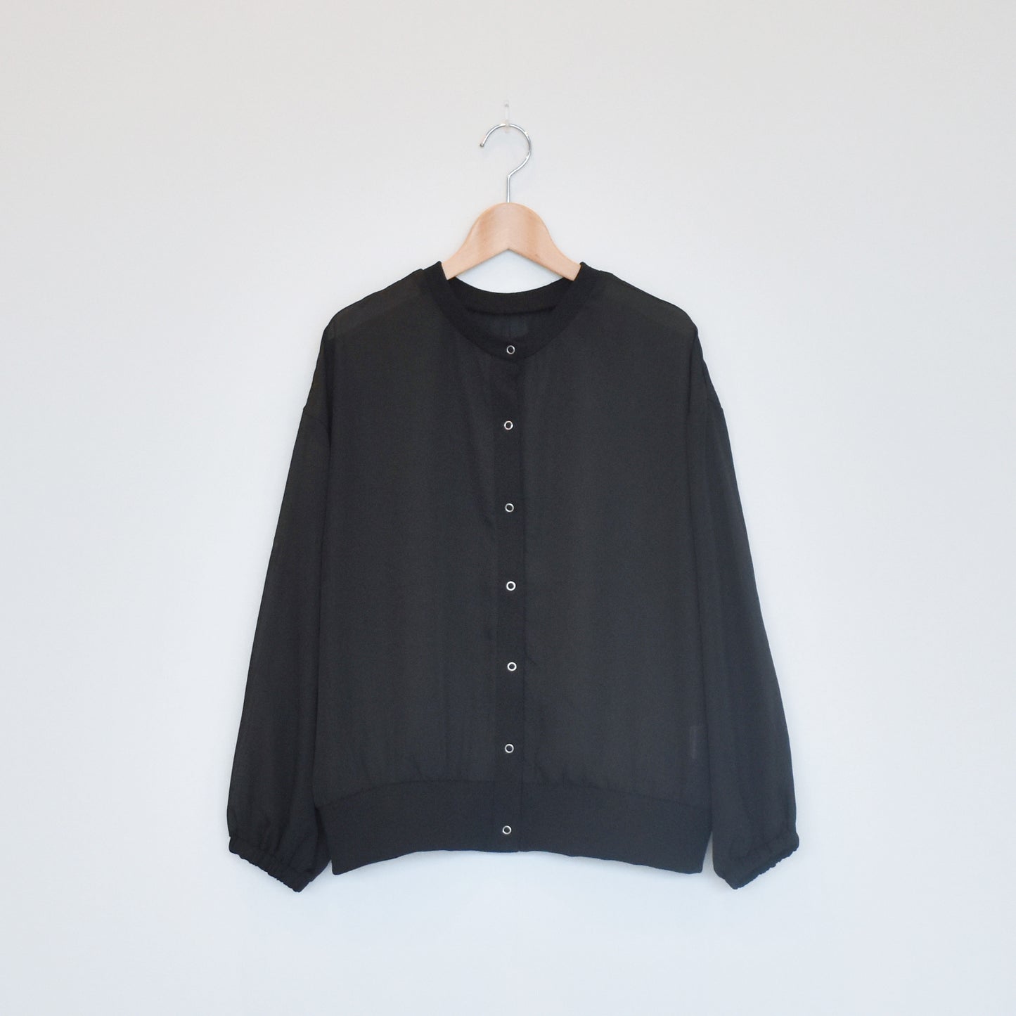 【tee-up】ドット釦テレコカーディガン