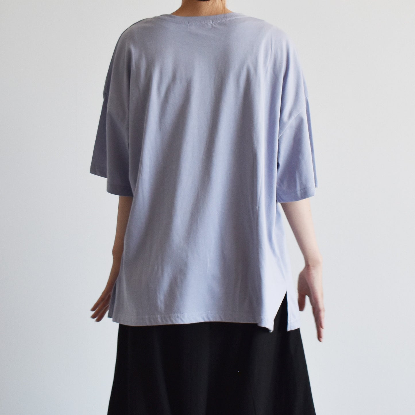 【gleam】ロゴプリント花刺繍BIGT