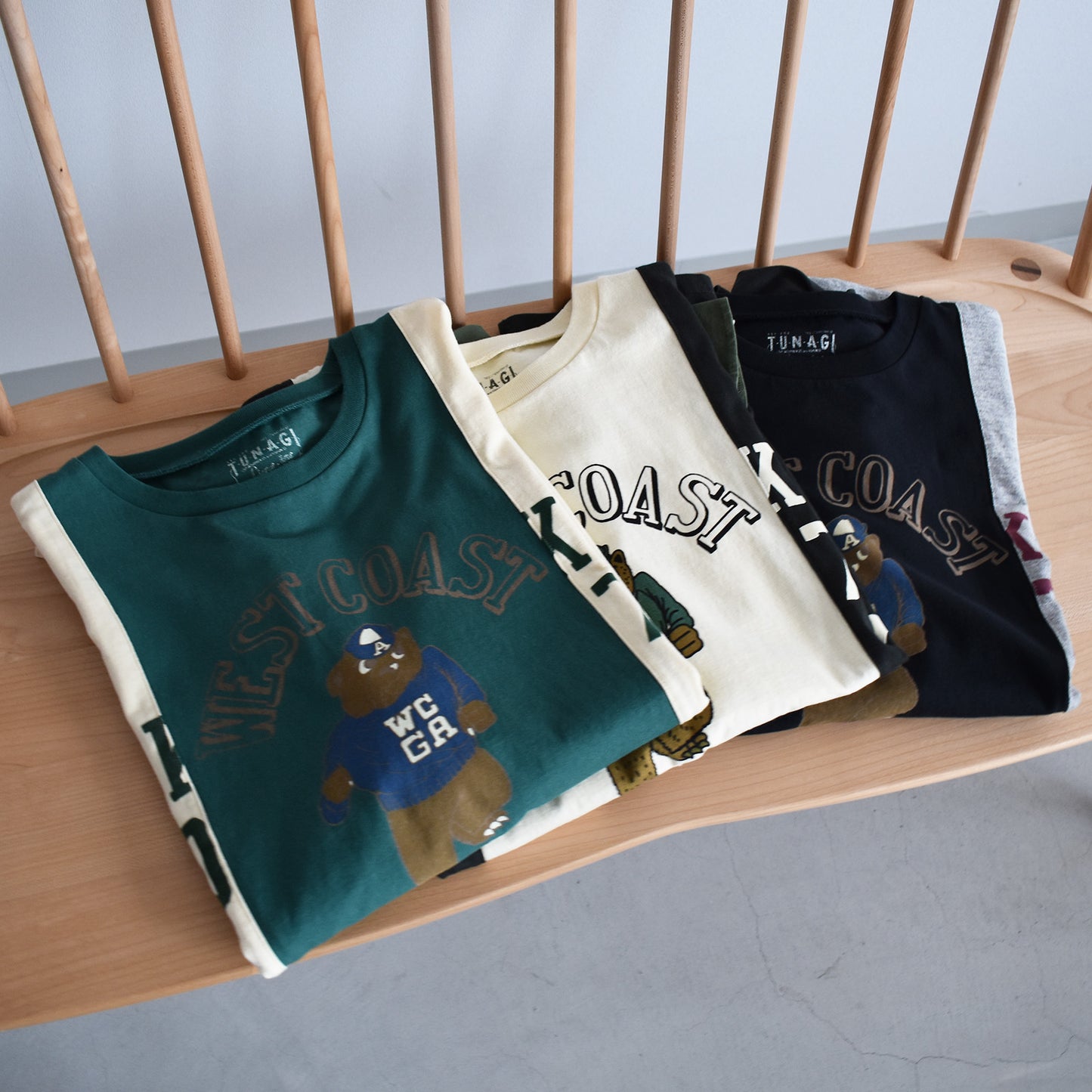 【LIME】袖フリル切替Tシャツ