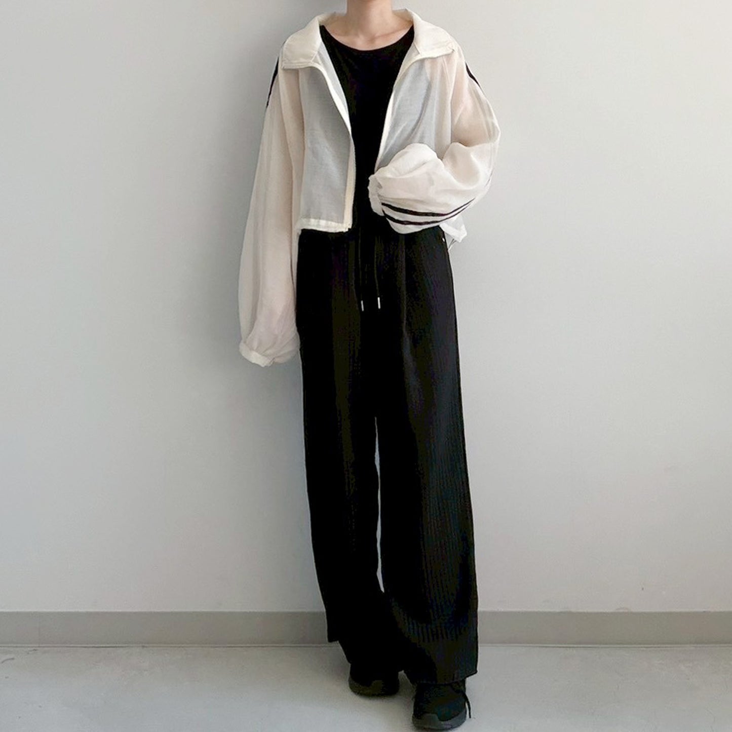 【Fun Fashion Future】シャイニーラインシアーブルゾン