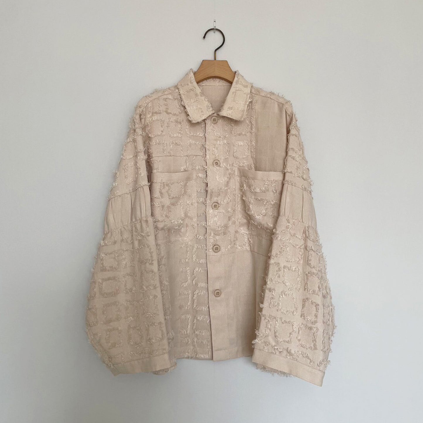 【Cotopone】カットフリンジミックスシャツ