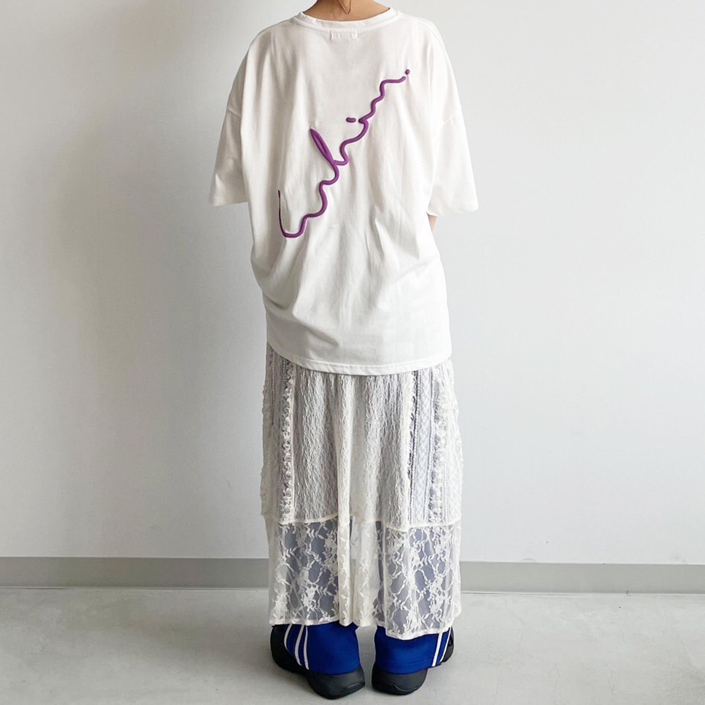【gleam】ゆるロゴプリント&刺繍BIGT