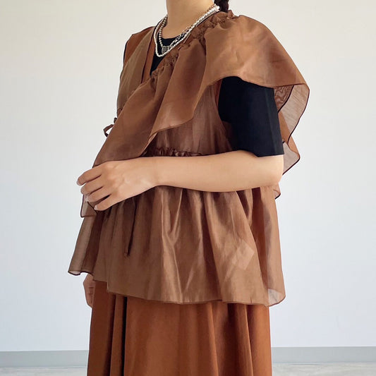 【Fun Fashion Future】マルチWAYフリルブラウス