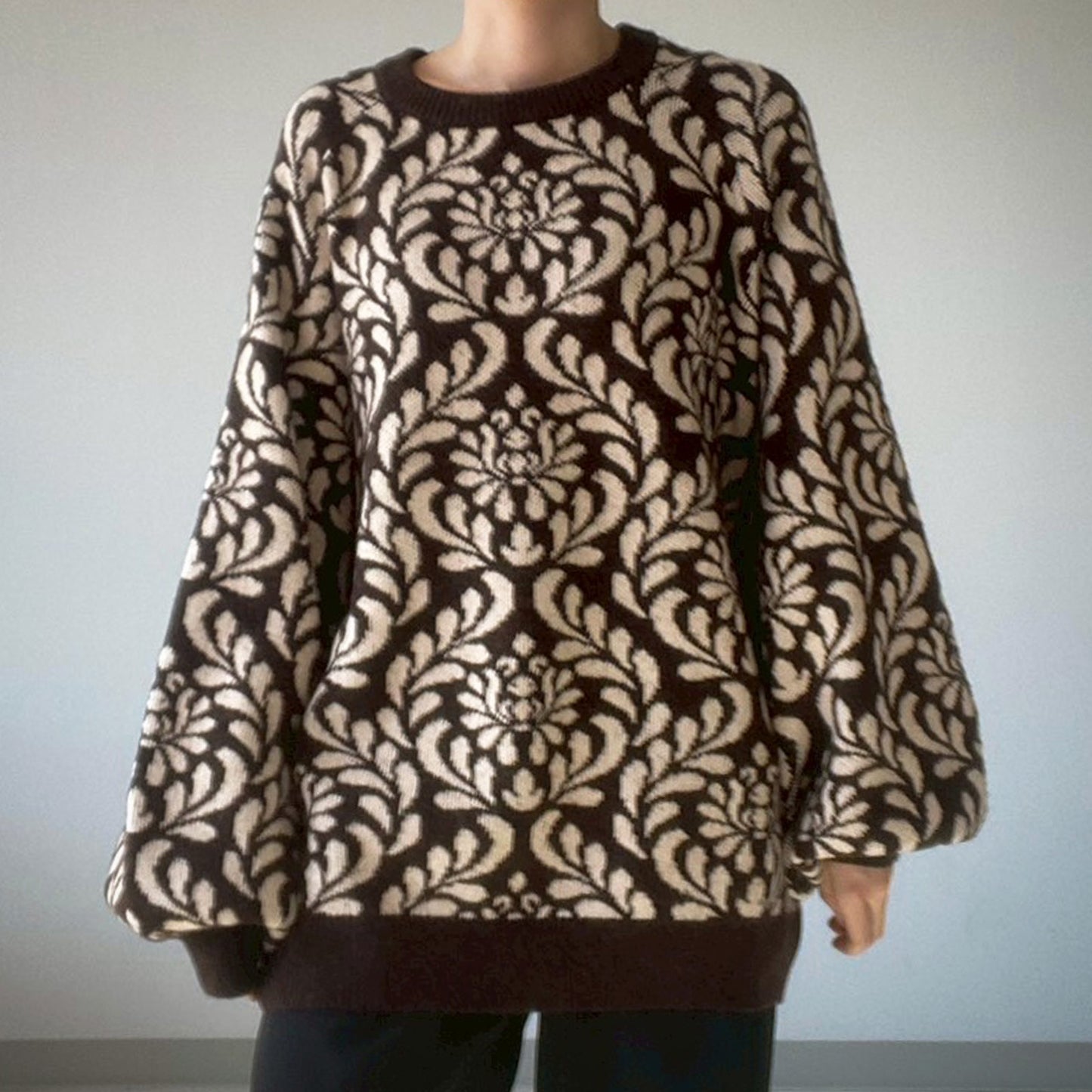 【en haut】 柄プルオーバー