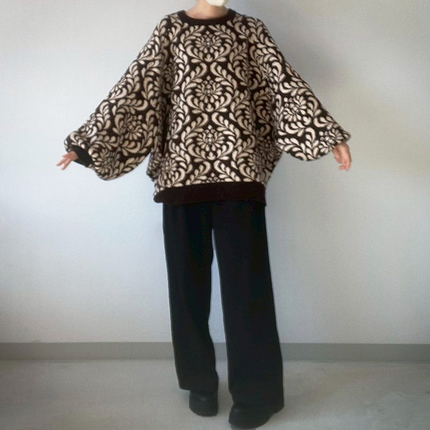 【en haut】 柄プルオーバー