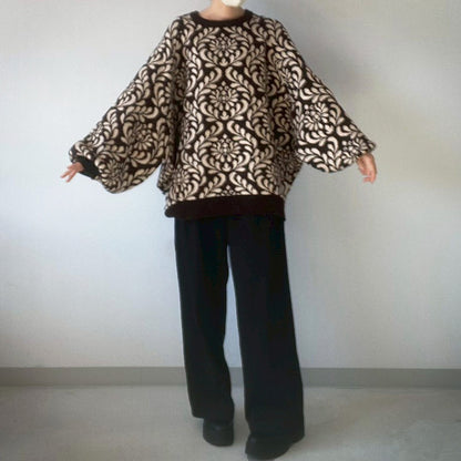 【en haut】 柄プルオーバー