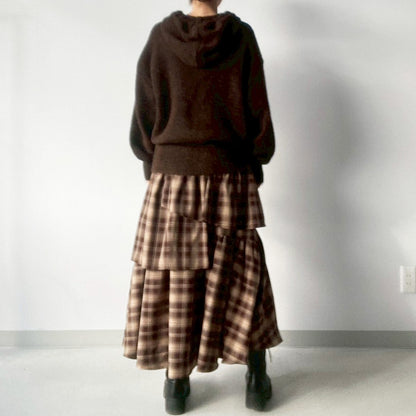 【gleam】ニットルーズフーディ