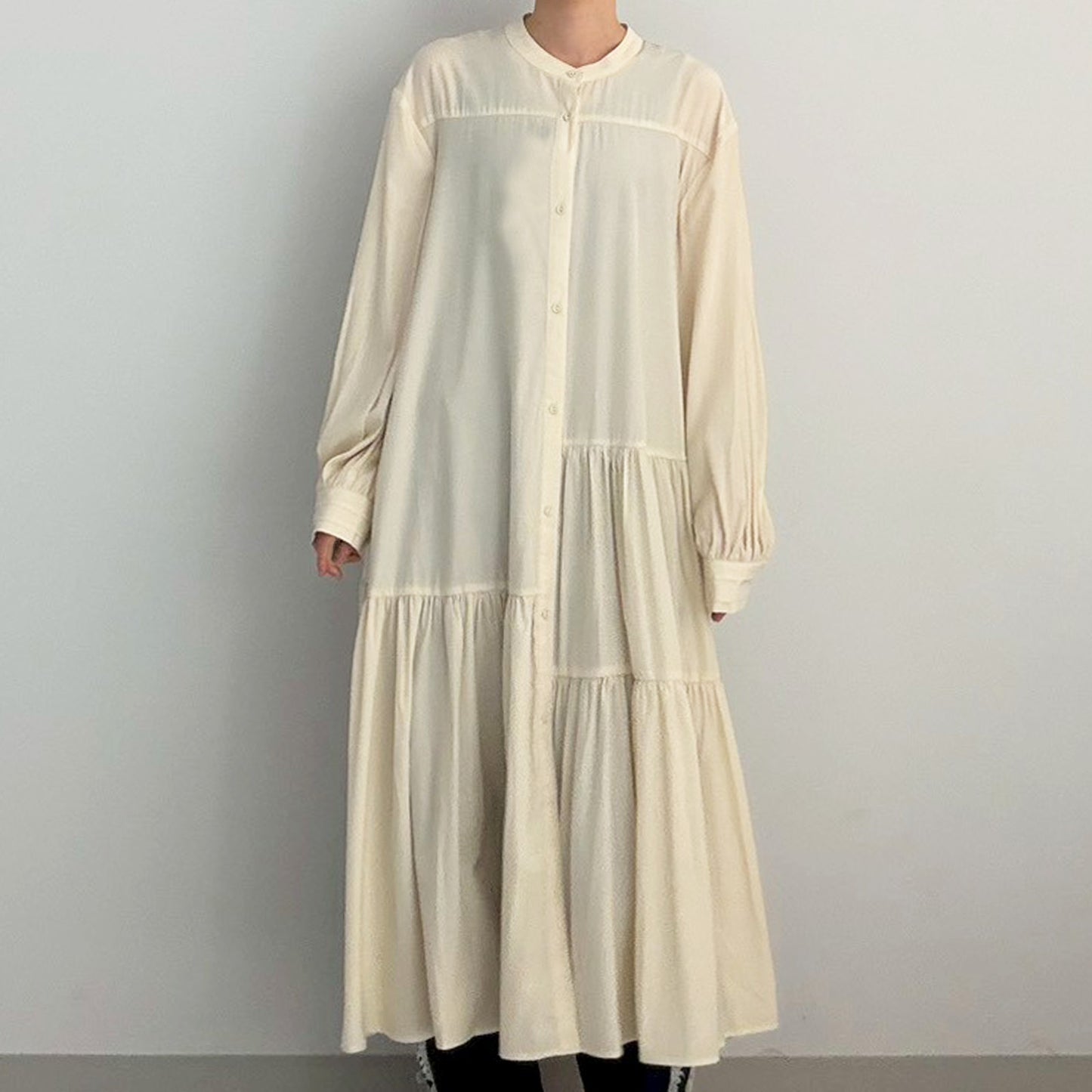 【tee-up】ミニティアードワンピース