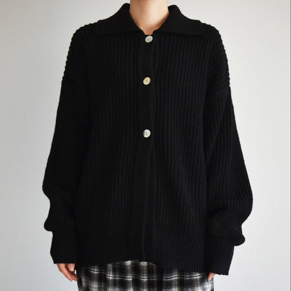 【gleam】衿付きルーズカーデ