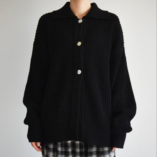 【gleam】衿付きルーズカーデ