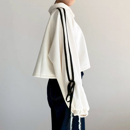 【Fun Fashion Future】リボンライントラックジャケット