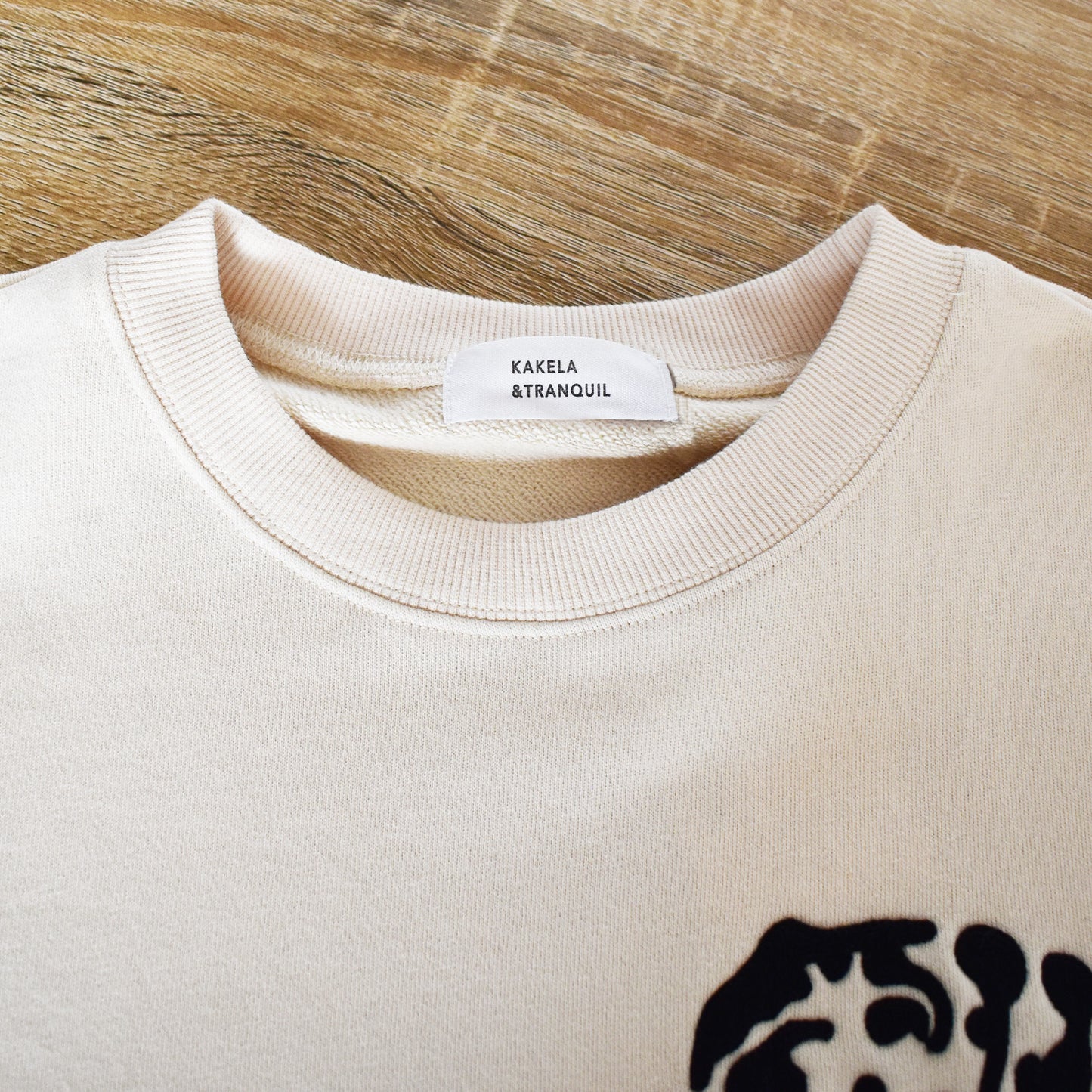 【KAKELA&TRANQUIL】ダルメシアン刺繍ロングスウェット