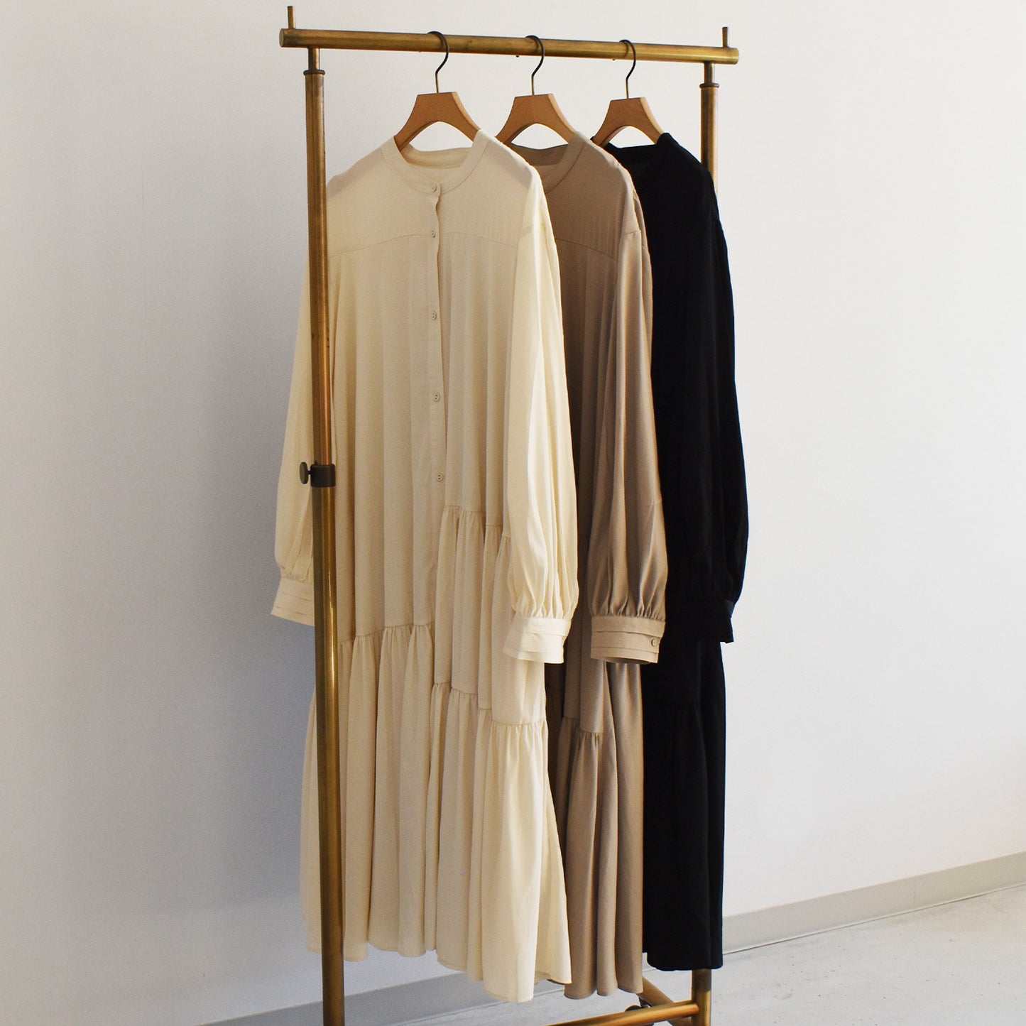 【tee-up】ミニティアードワンピース