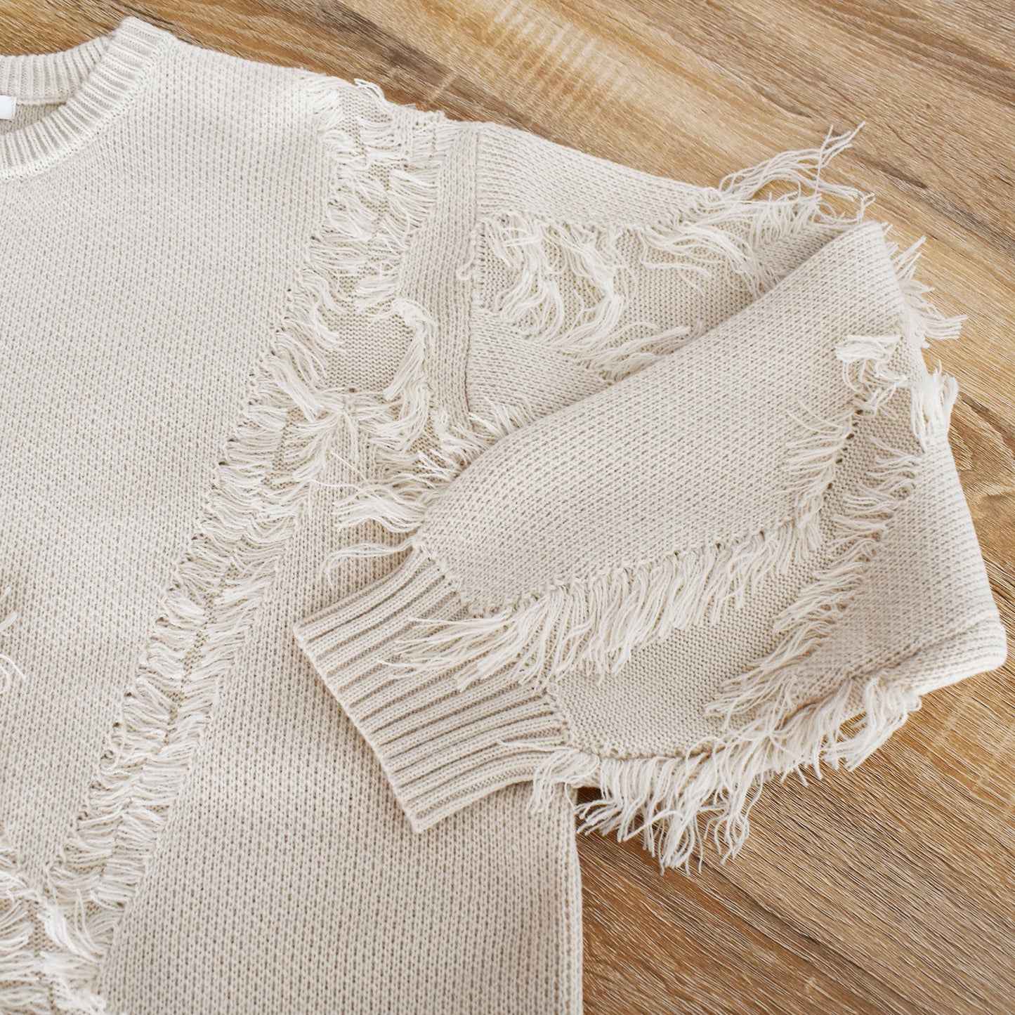【gleam】ダイヤフリンジ編みBIGプルオーバー