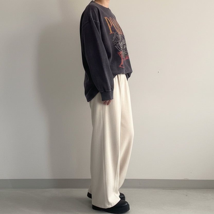 【KAKELA＆TRANQUIL】プリントロングクルー