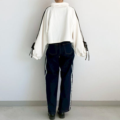 【Fun Fashion Future】リボンライントラックジャケット