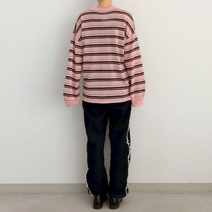 【gleam】ボーダーシアーポロプルオーバー