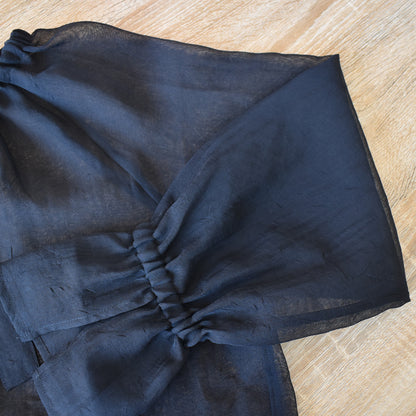 【urban hymns】ギャザーリボンカラーブラウス