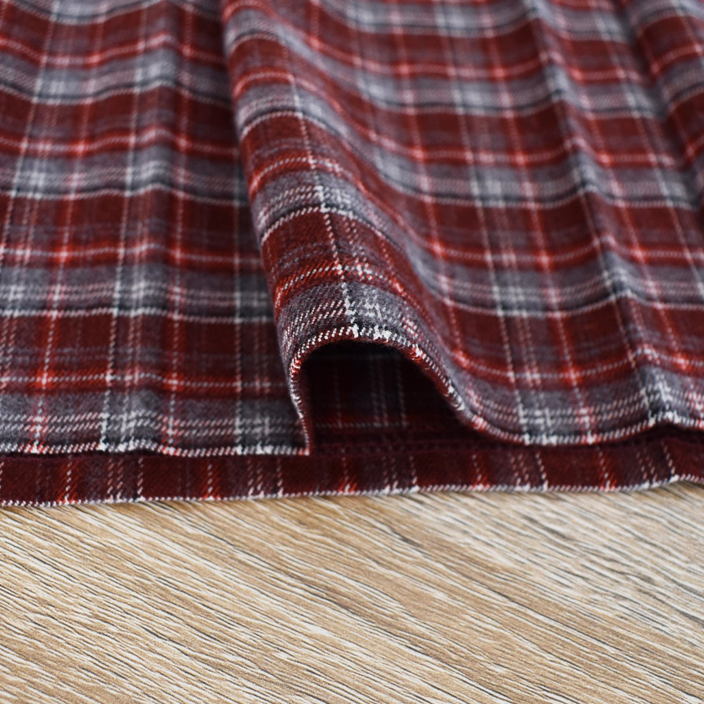 【tee-up】先染めチェックプリーツスカート