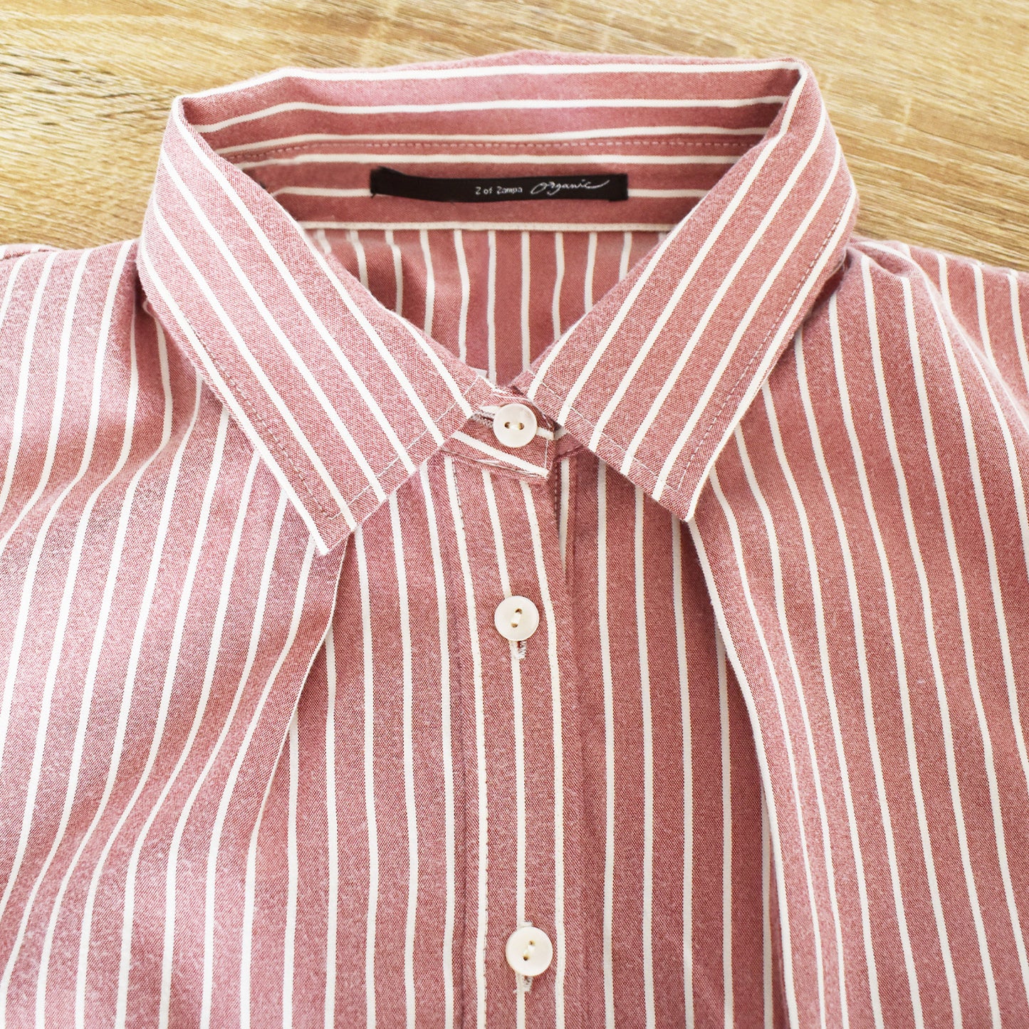 【organic】後タックデザインチュニックシャツ