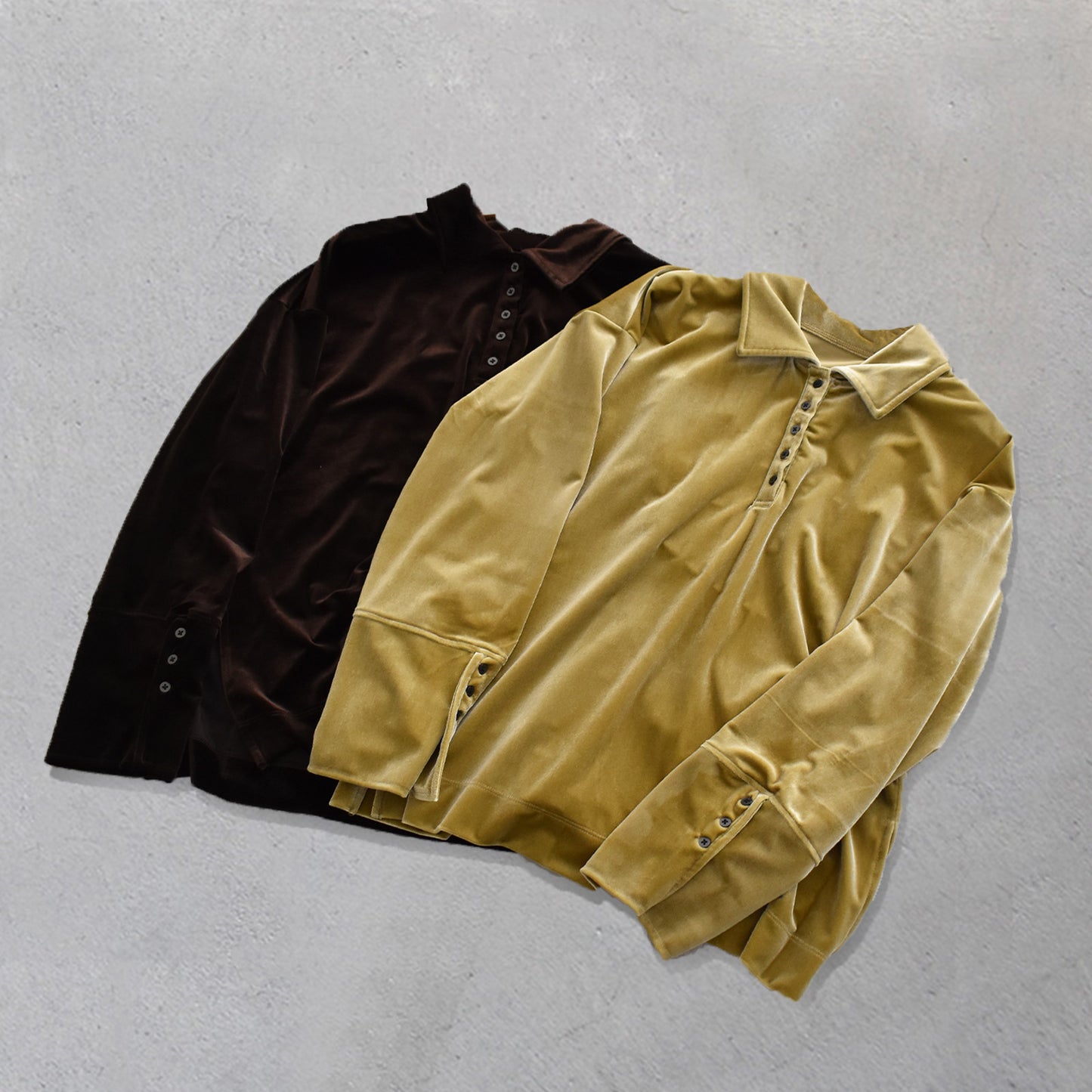 【gleam】ベロアポロプルオーバー