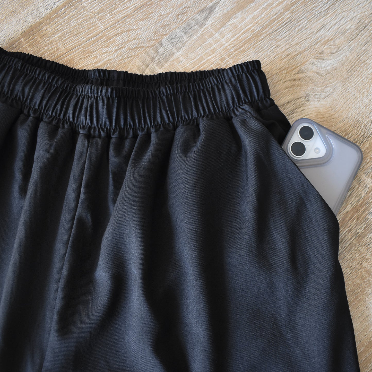 【gleam】脇花刺繍ワイドパンツ