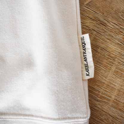 【KAKELA＆TRANQUIL】ロングクルーカレッジ刺繍