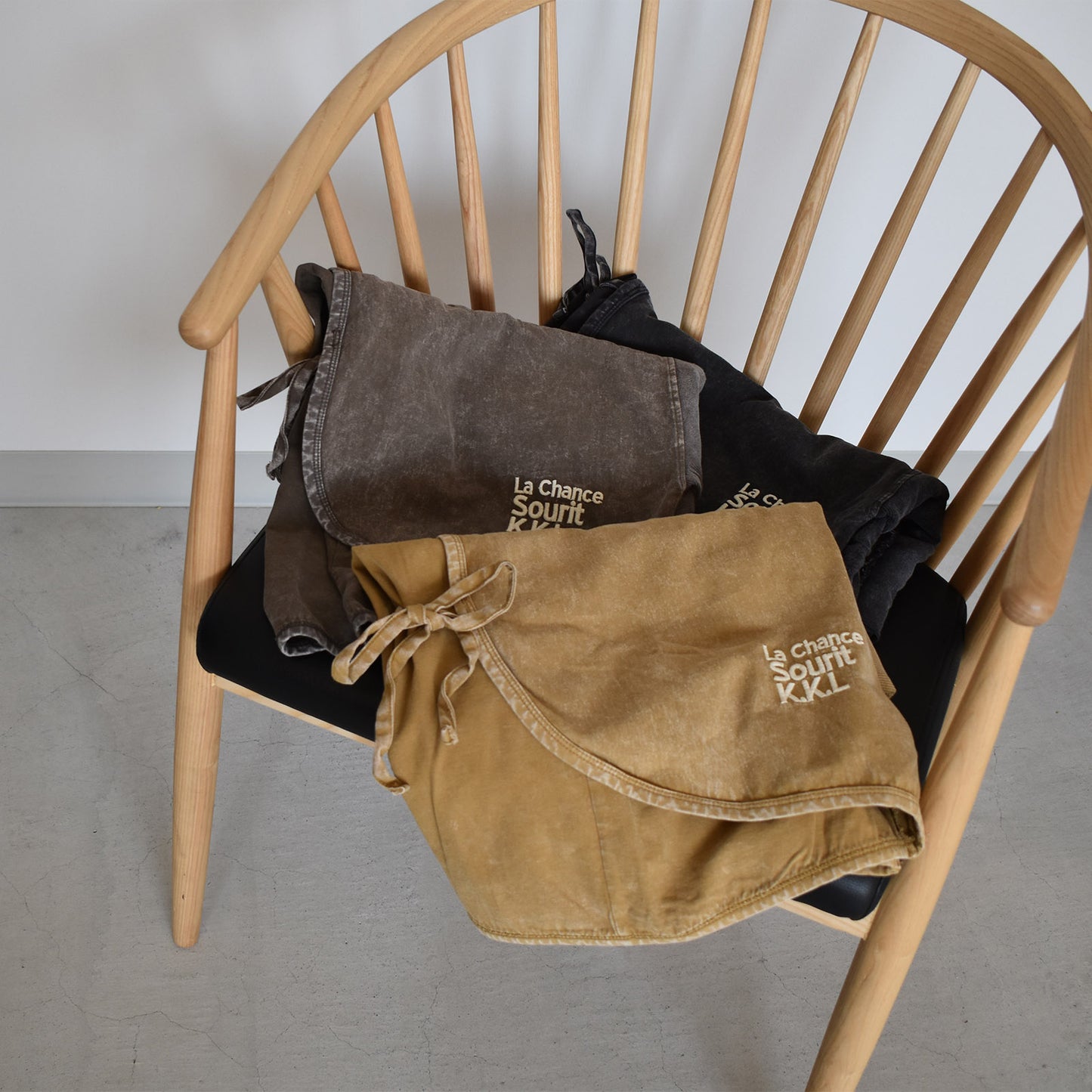 【KAKELA＆TRANQUIL】異素材組み合わせボレロ