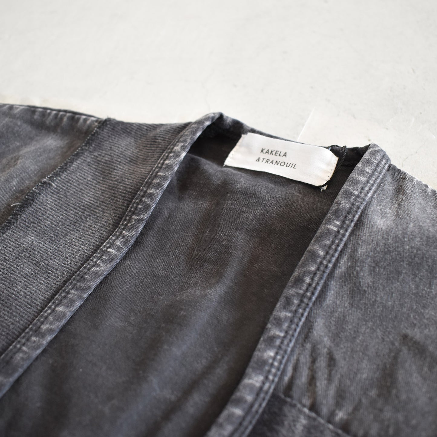 【KAKELA＆TRANQUIL】異素材組み合わせボレロ