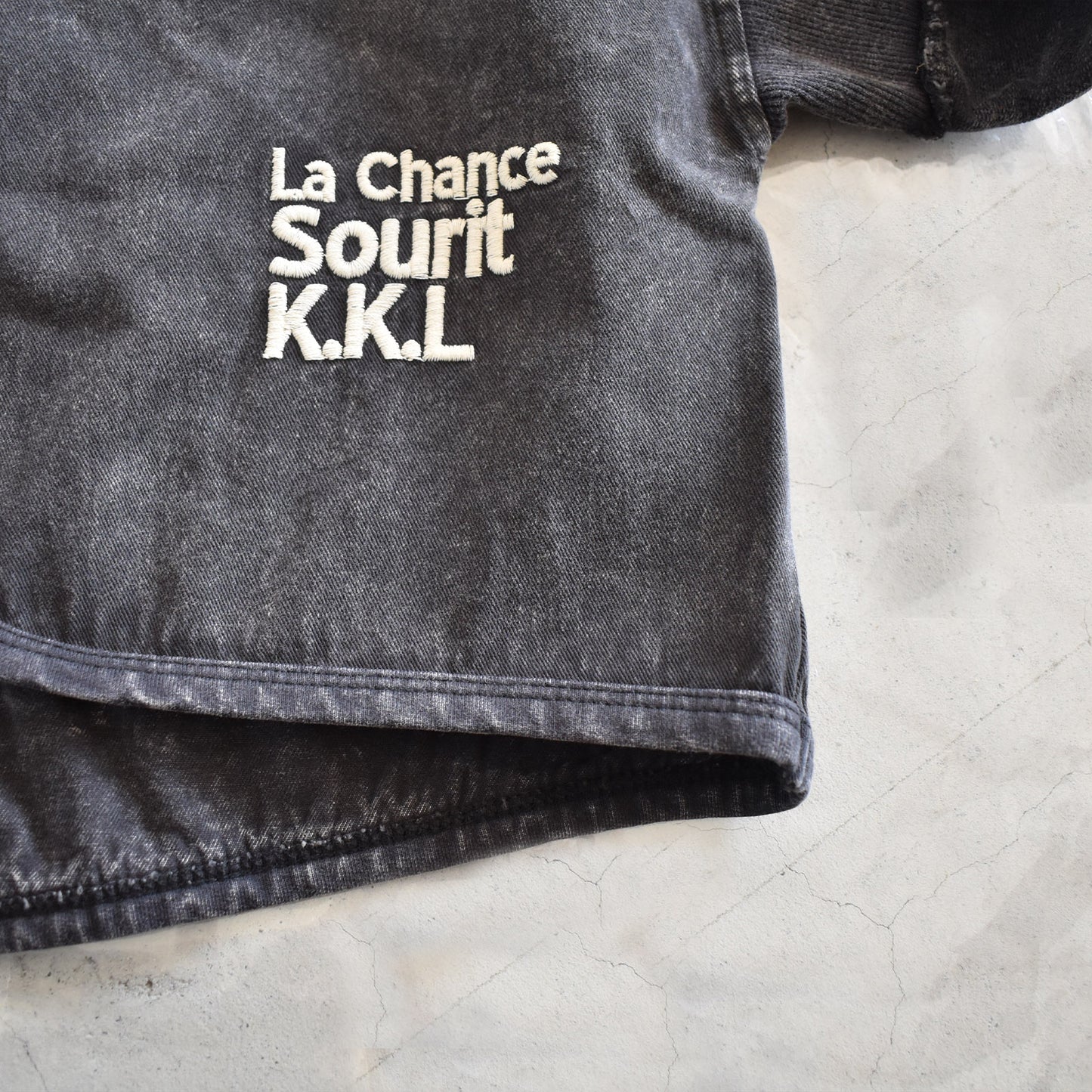 【KAKELA＆TRANQUIL】異素材組み合わせボレロ