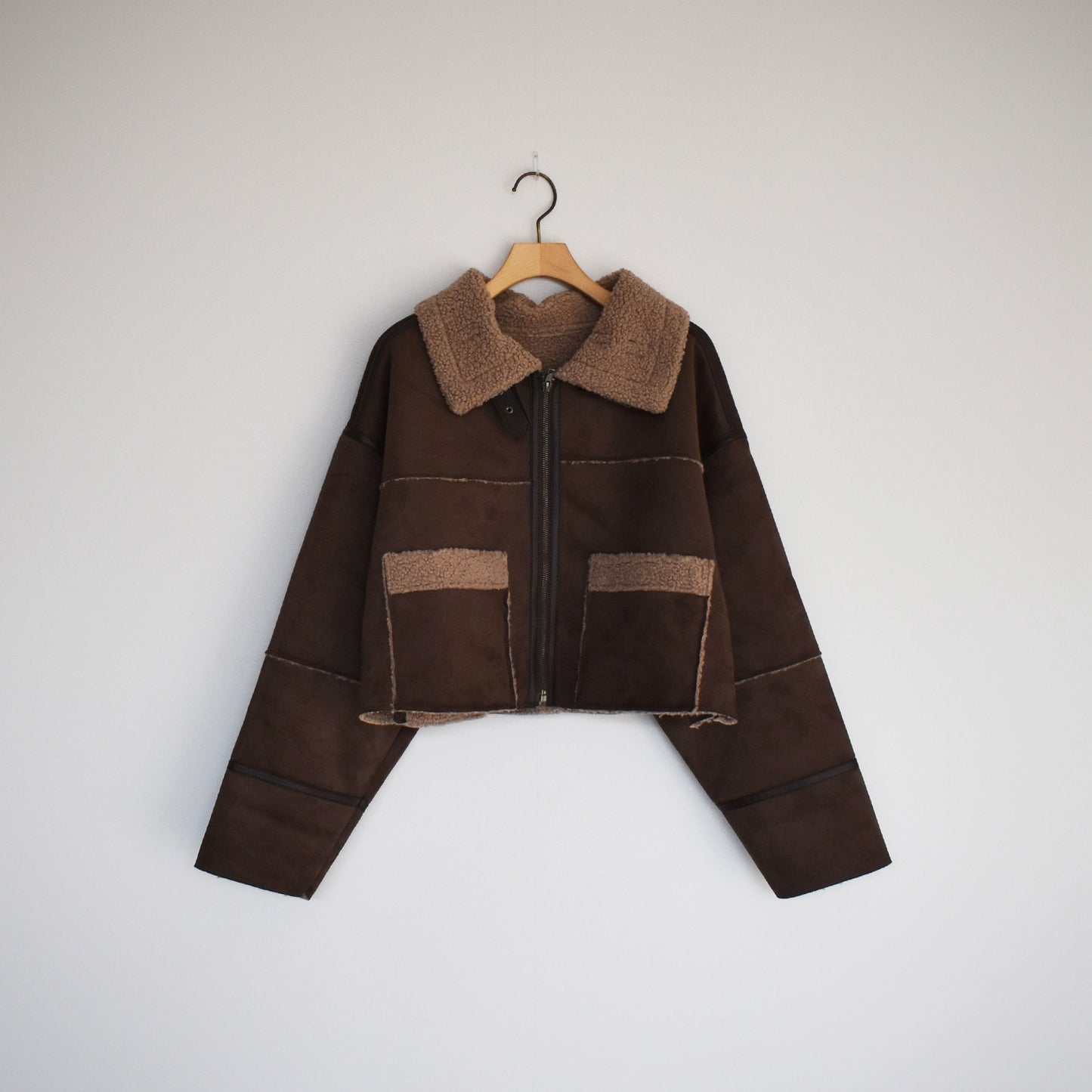 【Cotopone】ショート丈ムートンジャケット