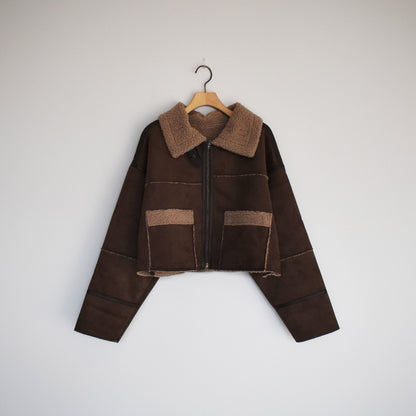 【Cotopone】ショート丈ムートンジャケット