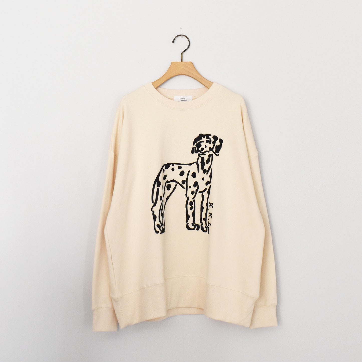 【KAKELA&TRANQUIL】ダルメシアン刺繍ロングスウェット