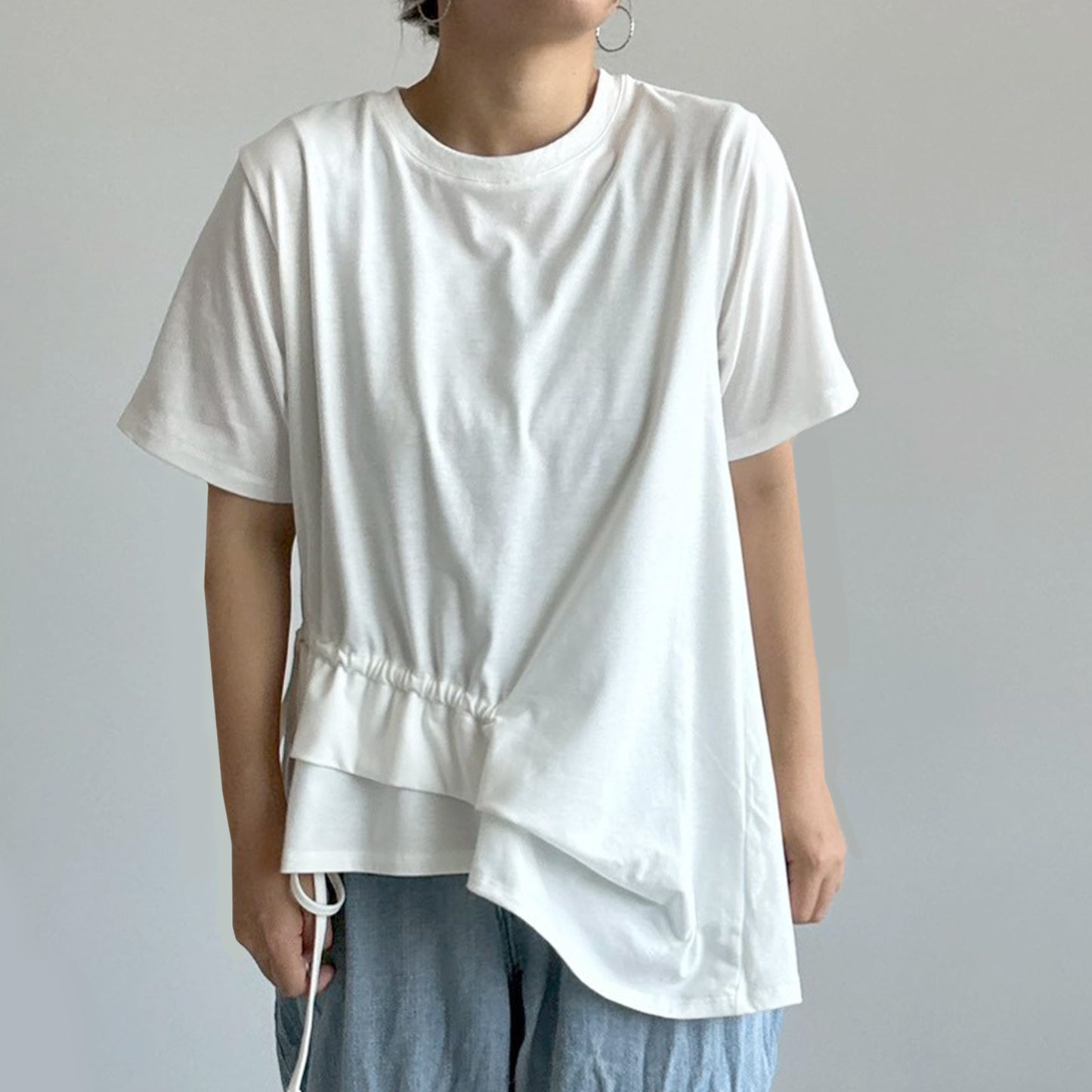 【organic】アシメタックフリルデザインT