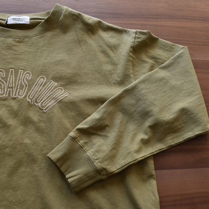 【KAKELA＆TRANQUIL】刺繍ロゴロングBACK刺繍